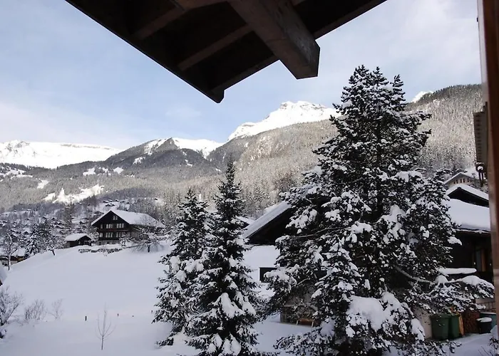 Daire Breithorn Apartment, Eiger North Face View
